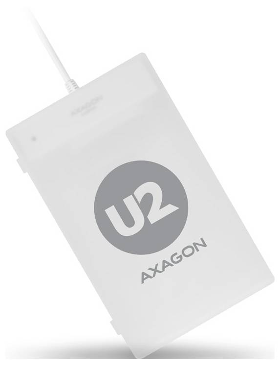 Weißes USB-Gerät mit der Bezeichnung 