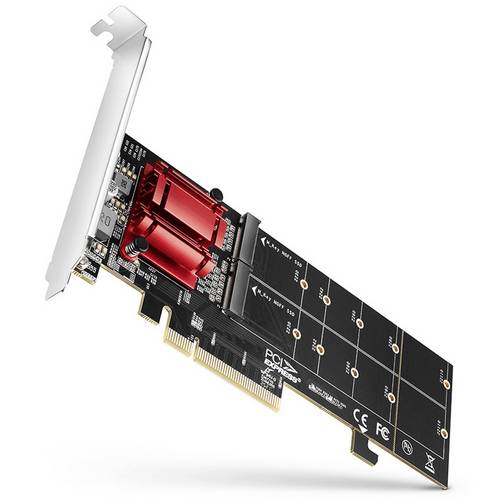 AXAGON Pcem2-Nd PCIe Adapter für Zwei M