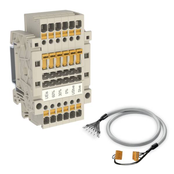 Weidmüller 8000177105 Trenn- und Messtrenn-Reihenklemme Steckanschluss Beige 1St.
