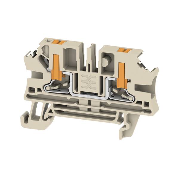 Weidmüller 3025870000 Durchgangsreihenklemme Steck-Klemm Beige 50St.