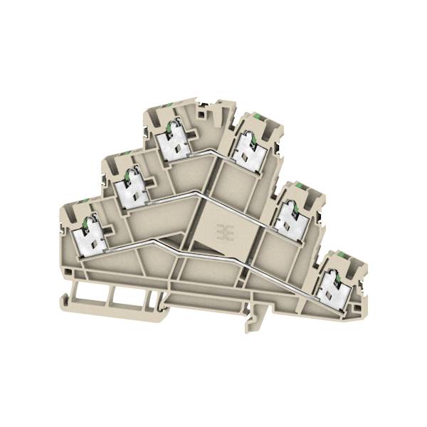 Weidmüller 2902600000 Mehrstockklemme Beige 50St.