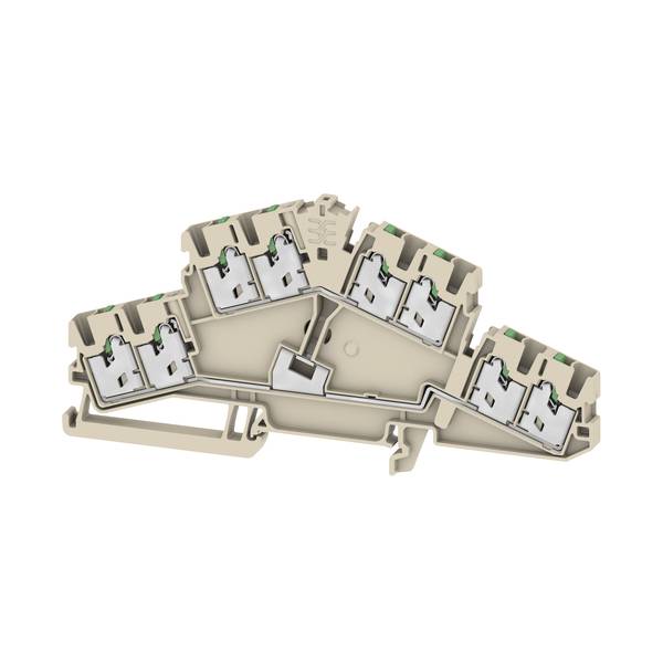 Weidmüller 3093100000 Mehrstockklemme Beige 50St.