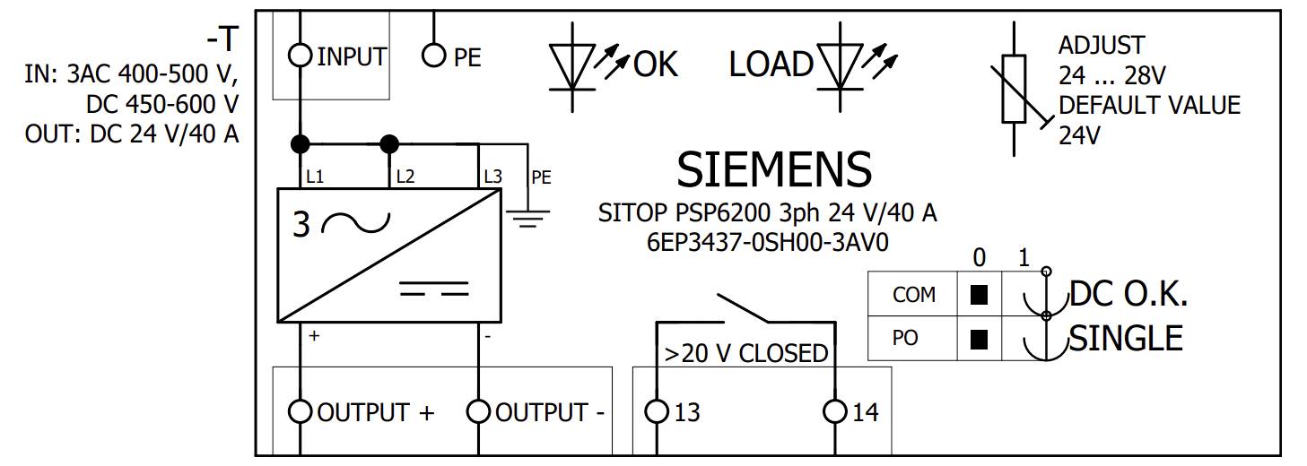 Siemens 6EP34370SH003AV0 Stromversorgung 24V 40A 960W Inhalt 1St.
