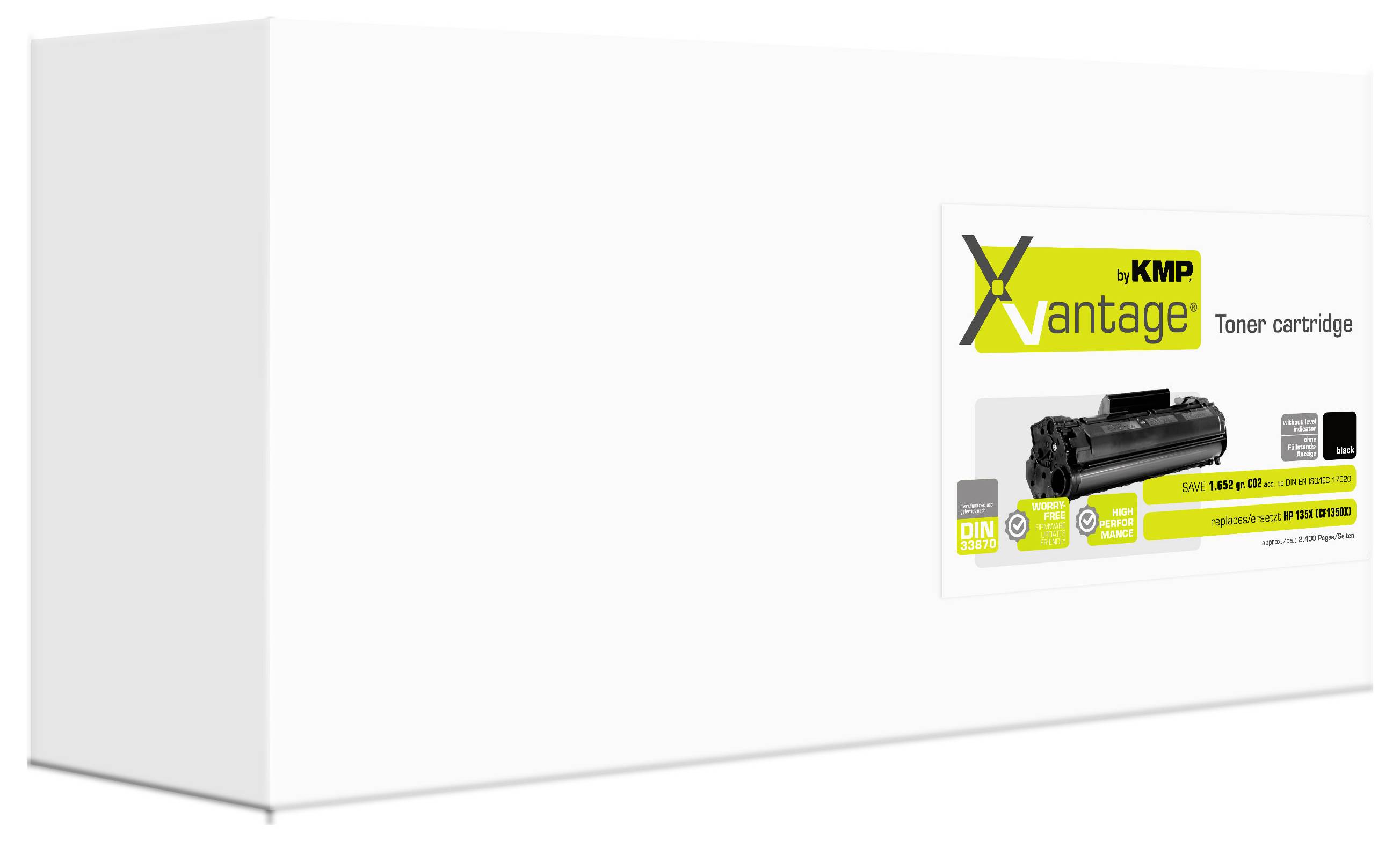 KMP Toner ersetzt HP 135X (W1350X) Kompatibel Schwarz 2400 Seiten 2563,3080