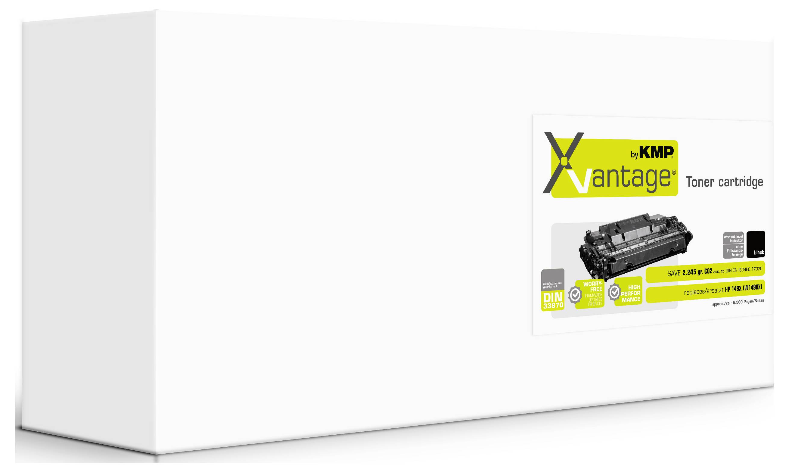 KMP Toner ersetzt HP 149X (W1490X) Kompatibel Schwarz 9500 Seiten 2566,3080