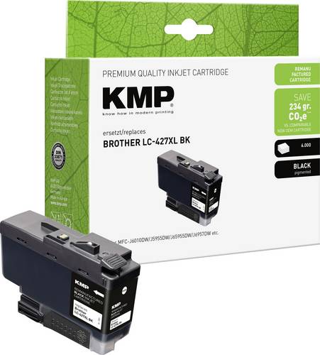 KMP Druckerpatrone ersetzt Brother LC427XLBK Kompatibel Schwarz 1551,4001