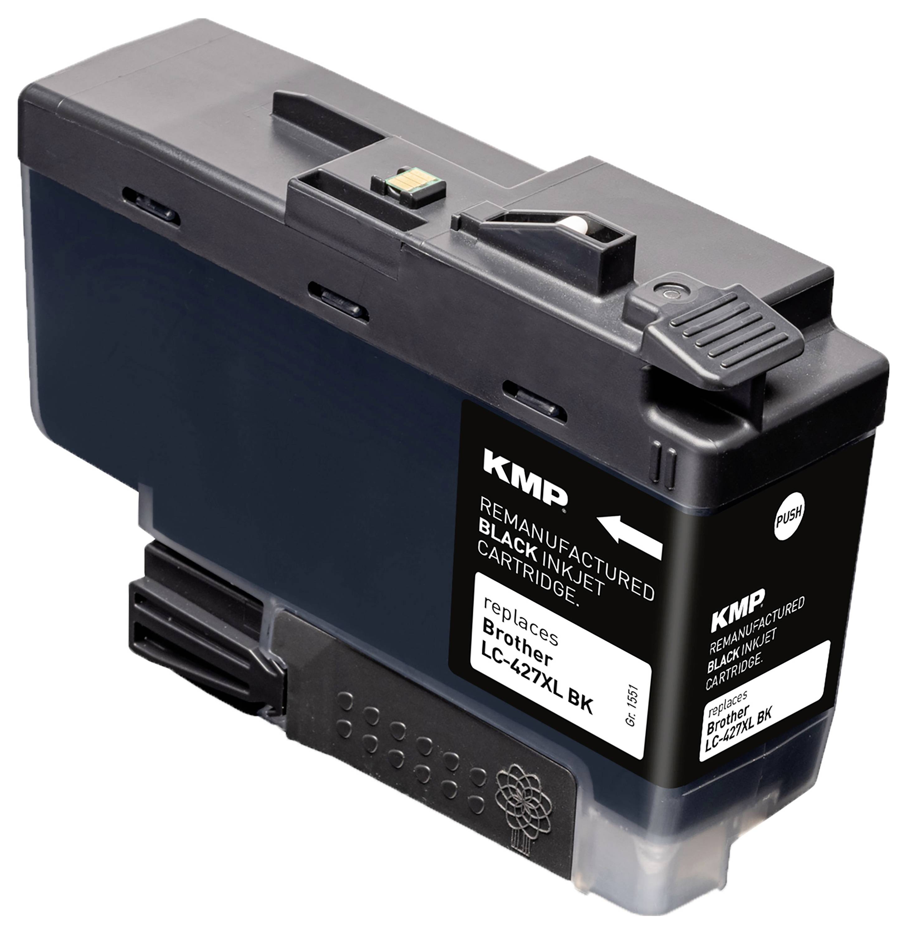 KMP Druckerpatrone ersetzt Brother LC427XLBK Kompatibel Schwarz 1551,4001