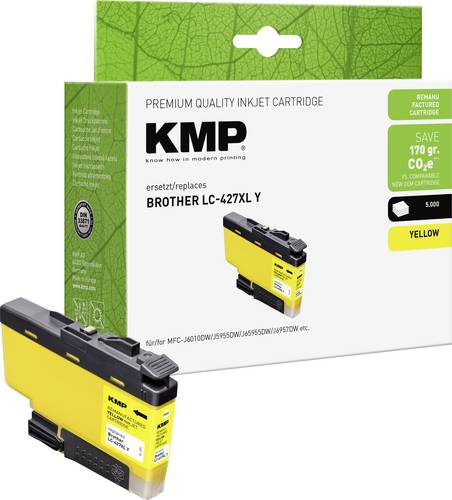 KMP Druckerpatrone ersetzt Brother LC427XLY Kompatibel Gelb 1551,4009