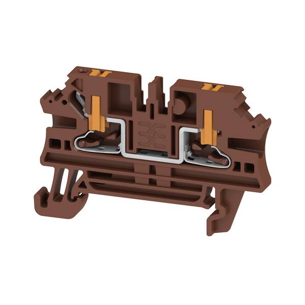 Weidmüller 2847310000 Durchgangsreihenklemme Steck-Klemm Braun 100St.