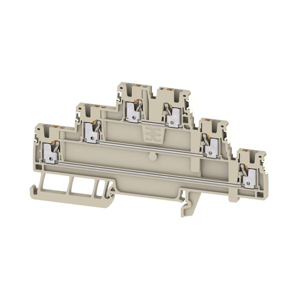 Weidmüller 2856200000 Mehrstockklemme Steckanschluss Beige 50St.