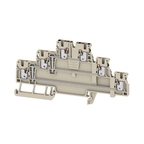 Weidmüller 2856220000 Mehrstockklemme Steckanschluss Beige 50St.