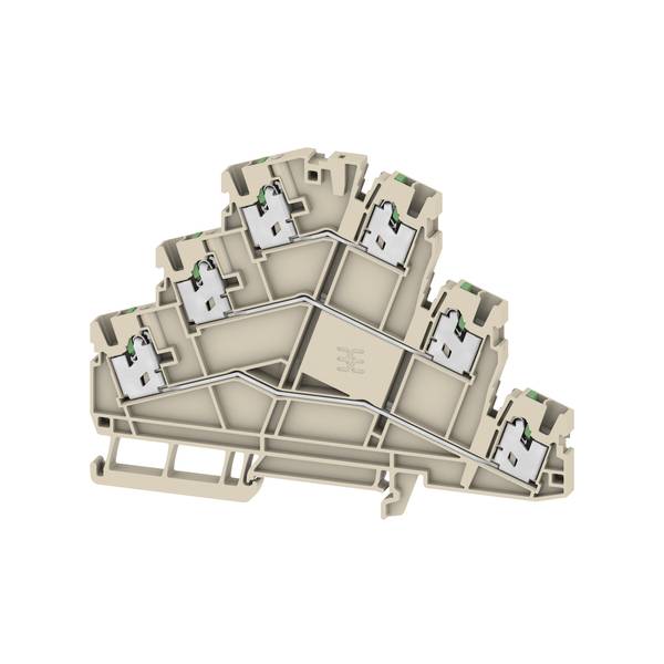 Weidmüller 2902530000 Mehrstockklemme Beige 50St.