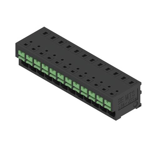 Weidmüller 2913700000 Leiterplattenklemme 4 mm² Polzahl 12 Schwarz 8 St. Tube