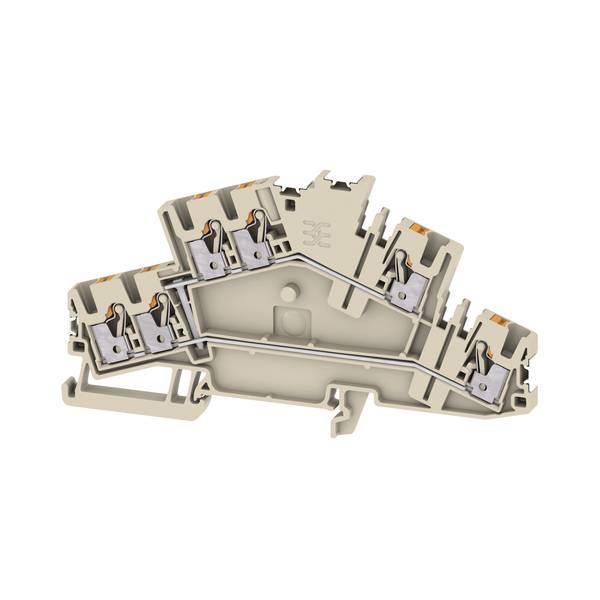 Weidmüller 2936690000 Mehrstockklemme Steckanschluss Beige 50St.