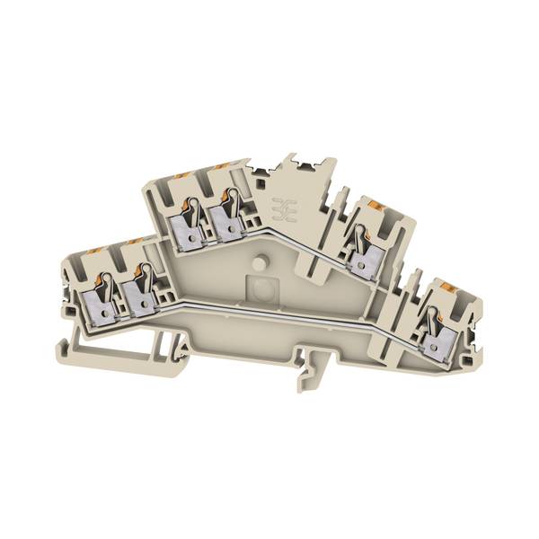Weidmüller 2936700000 Mehrstockklemme Steckanschluss Beige 50St.