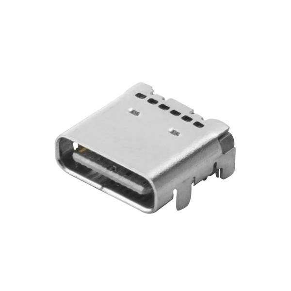 Leiterplattensteckverbinder USB-Buchse, Typ C, USB 3.1, 10 Gbit/s , SMD-Lötanschluss, Rolle Printbuchse, gerade USB3.1C S1H DN1