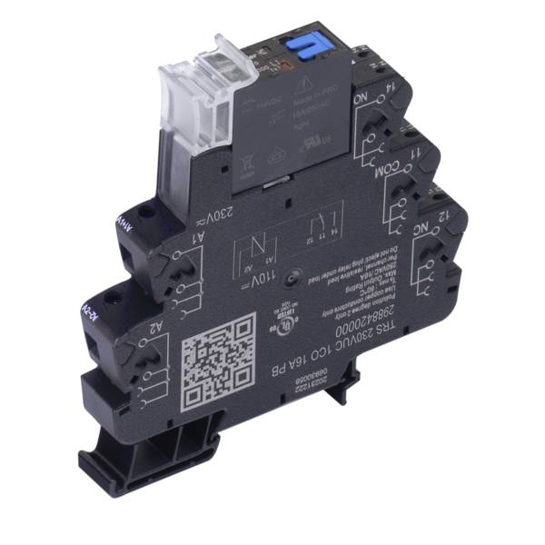 Weidmüller TRS 230VUC 1CO 16A PB Koppelrelais 230V DC/AC 16A 1 Wechsler 5St.