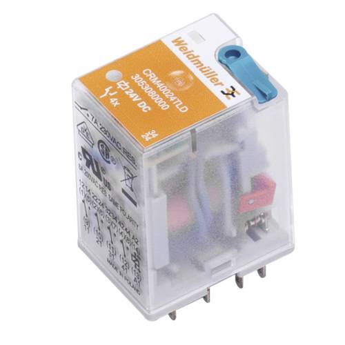 Weidmüller CRM40012T Industrierelais Nennspannung: 12 V/DC Schaltstrom (max.): 7 A 4 Wechsler 10 St