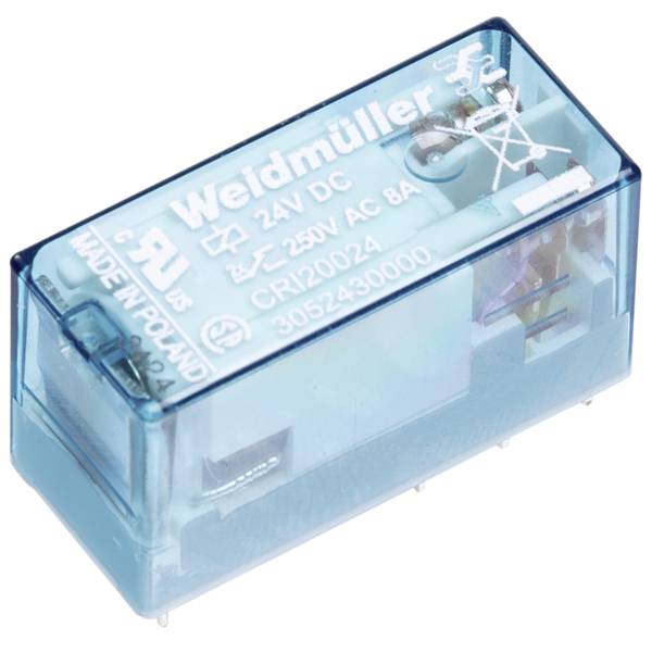 Weidmüller CRI20012 Miniatur-Industrierelais Nennspannung: 12 V/DC Schaltstrom (max.): 8A 2 Wechsler 10St.