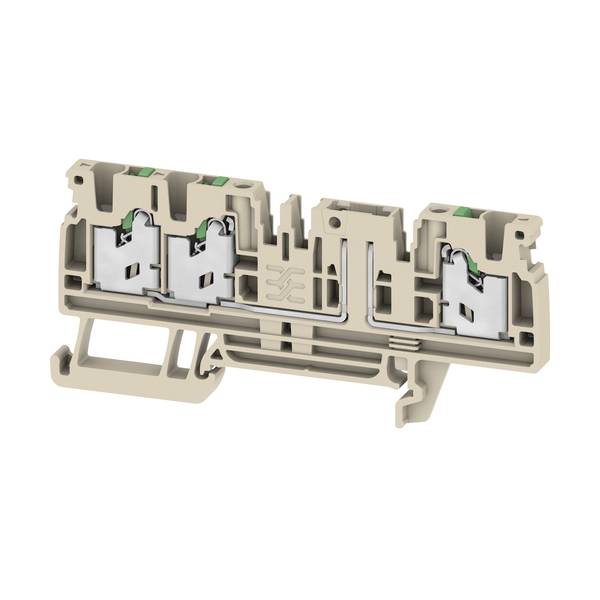 Weidmüller 3016730000 Grundklemme für Bauelementstecker Federklemme Beige 50St.