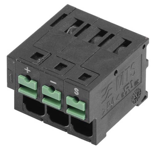 Weidmüller 3095910000 Leiterplattenklemme 4 mm² Polzahl 3 Schwarz 31 St. Tube
