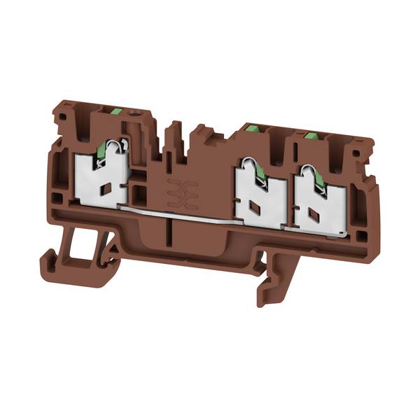 Weidmüller 3109250000 Durchgangsreihenklemme Braun 100St.