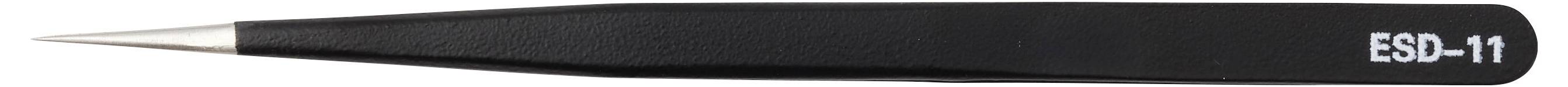 Schwarzer ESD-11-Marker oder Etikett auf hellem Hintergrund.