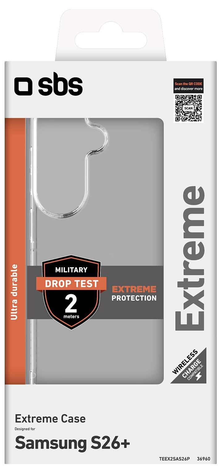 Verpackung für einen SBS Eyesafe Anti-Blaulicht-Schutzglasfolie für Samsung S26+, mit 60% Blaulichfilterung, besserer Schlaf und Augenschutz-Vorteilen sowie einem schnellen und einfachen Anwendungswerkzeug.
