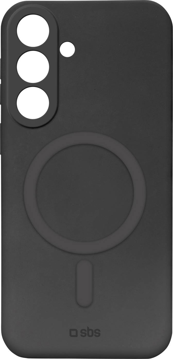 Schwarze Smartphone-Hülle mit MagSafe-Ring, Kameraausschnitt und 