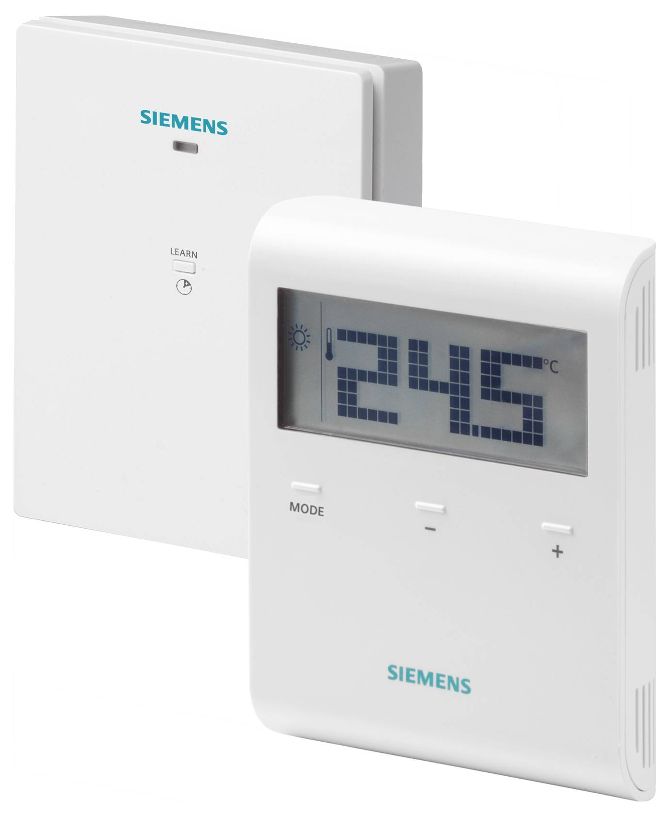 Siemens S55770T281 S55770-T281 Raumthermostat Aufputz mit Empfänger, Tasten-Bedienung 1 St.