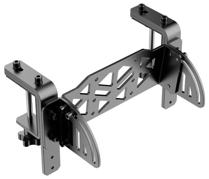 Ein kompakter schwarzer joystickähnlicher Bediengriff, der auf einem durchscheinenden weißen Gerät montiert ist, in einer produktstylisierten Ansicht dargestellt.