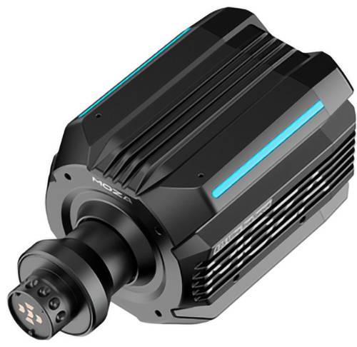 Kompakte schwarze Industrie-Kamera oder Sensoreinheit mit einer Linse an einem Ende und blauen Akzentlinien auf dem Gehäuse.