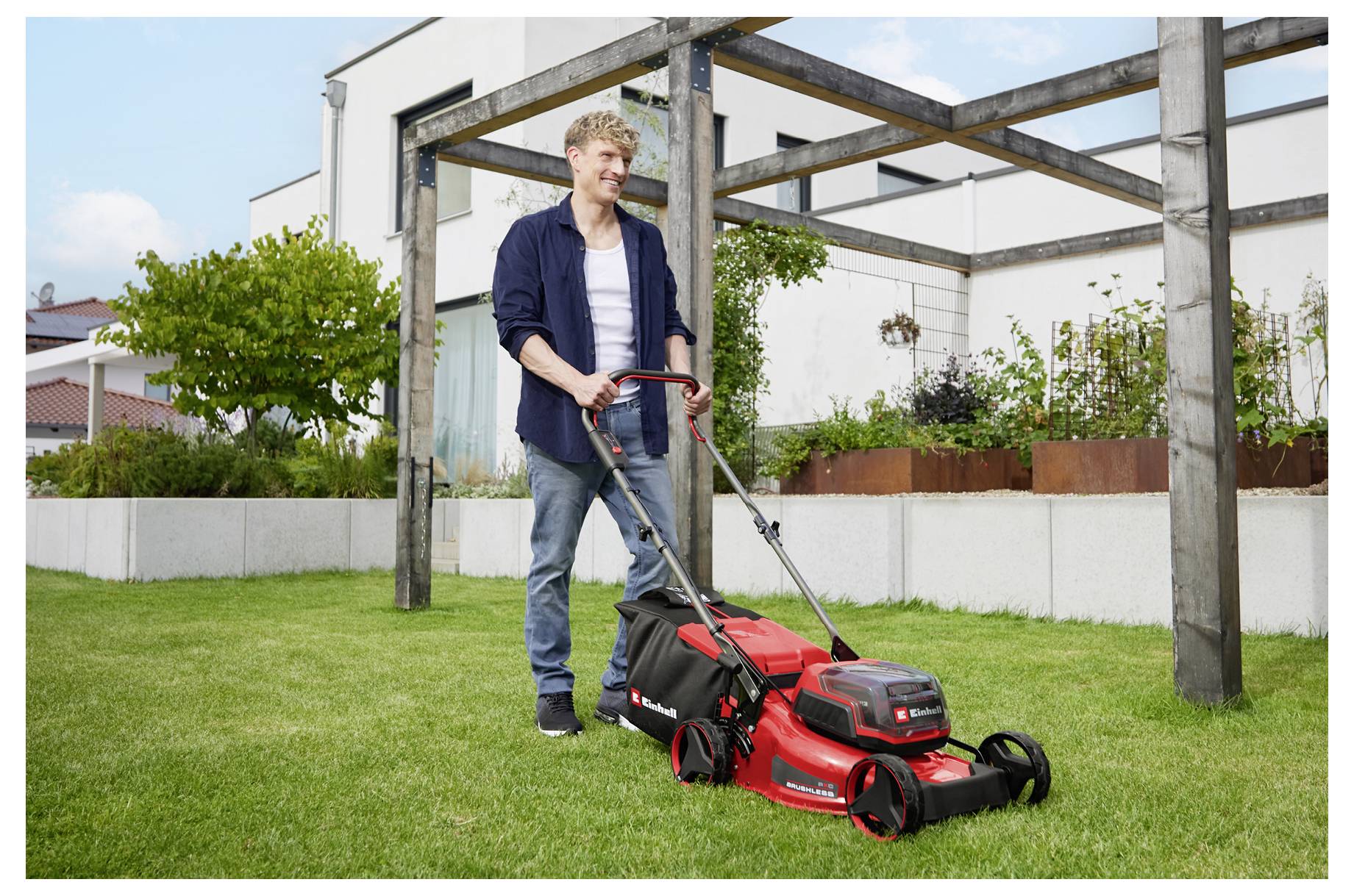 Einhell GC-CM 36/42 Li BL (2x4,0Ah) Akku Akku-Rasenmäher 36 V Schnittbreite (max.) 42 cm