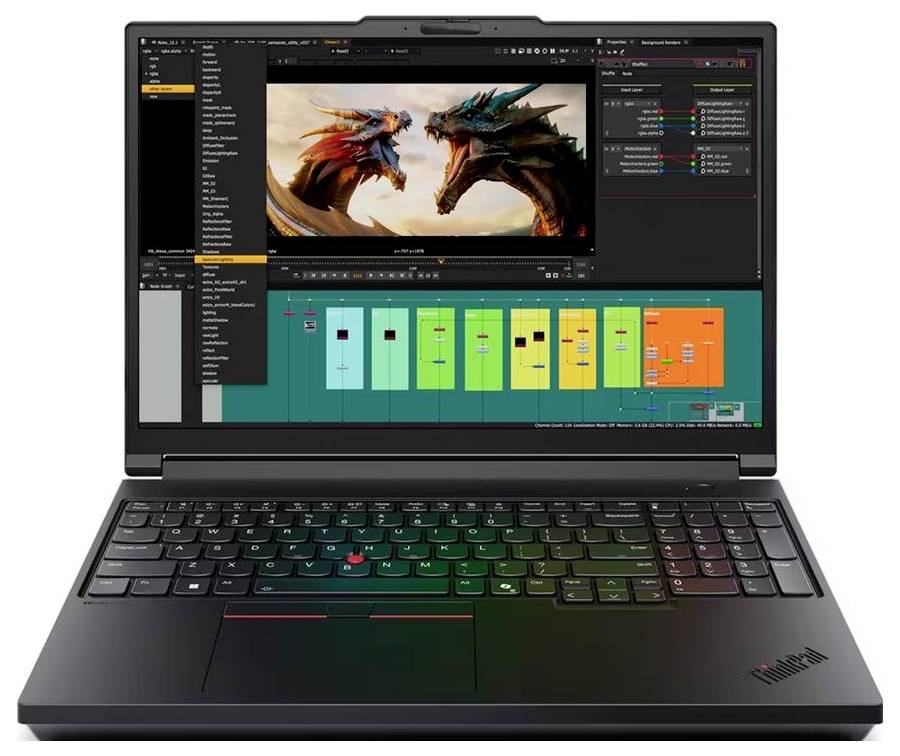 Lenovo Workstation Notebook ThinkPad P16 Gen 3 40.6 cm (16 Zoll) Intel® Core™ Ultra 7 (Series 2) 255HX 48 GB RAM 1 TB SSD Deutsch, QWERTZ Intel