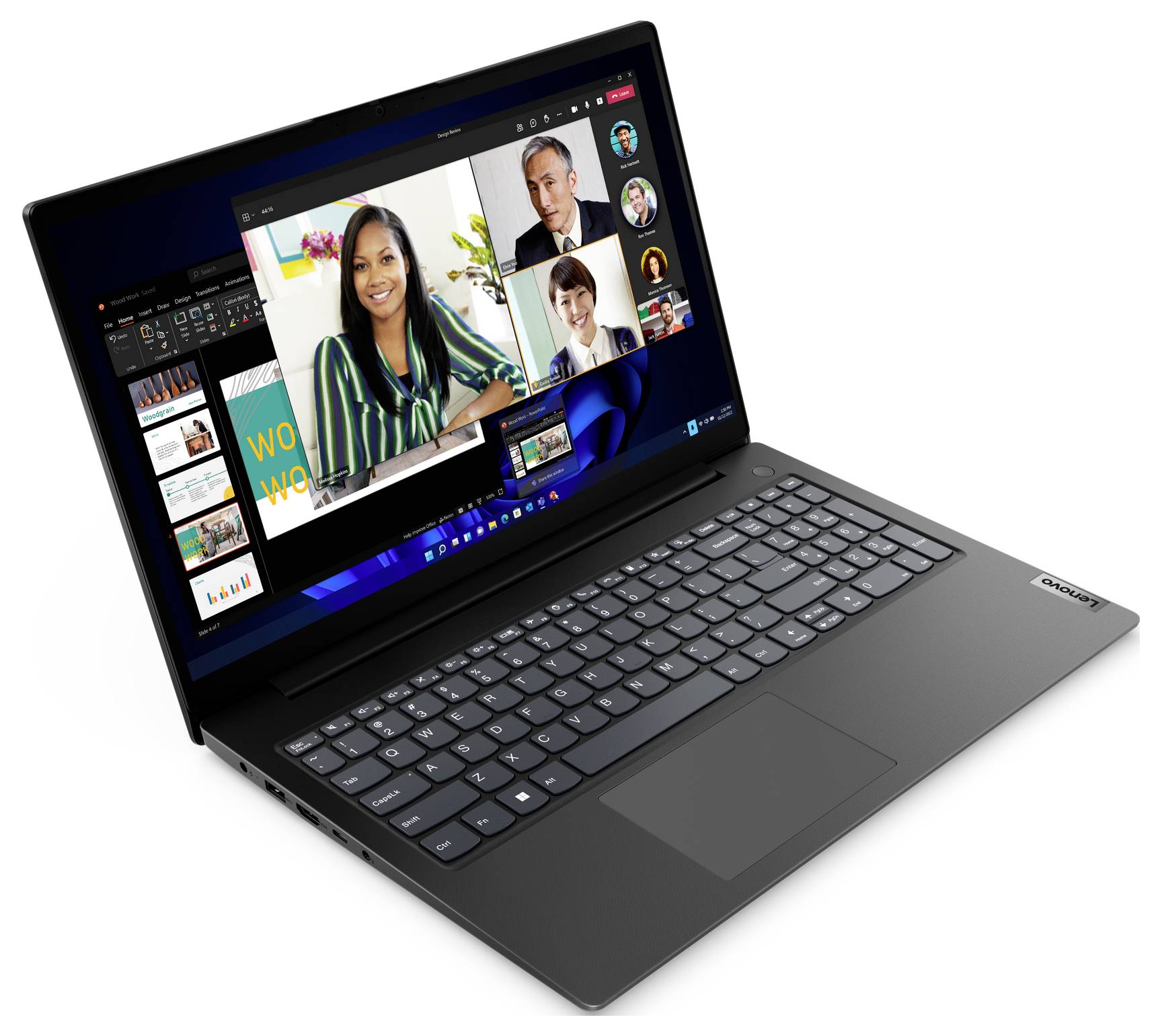 Lenovo Notebook 39.6cm (15.6 Zoll) Full HD 7520U 8GB RAM 256GB SSD Deutsch, QWERTZ AMD AMD Radeon Schwarz 82YU01AFGE