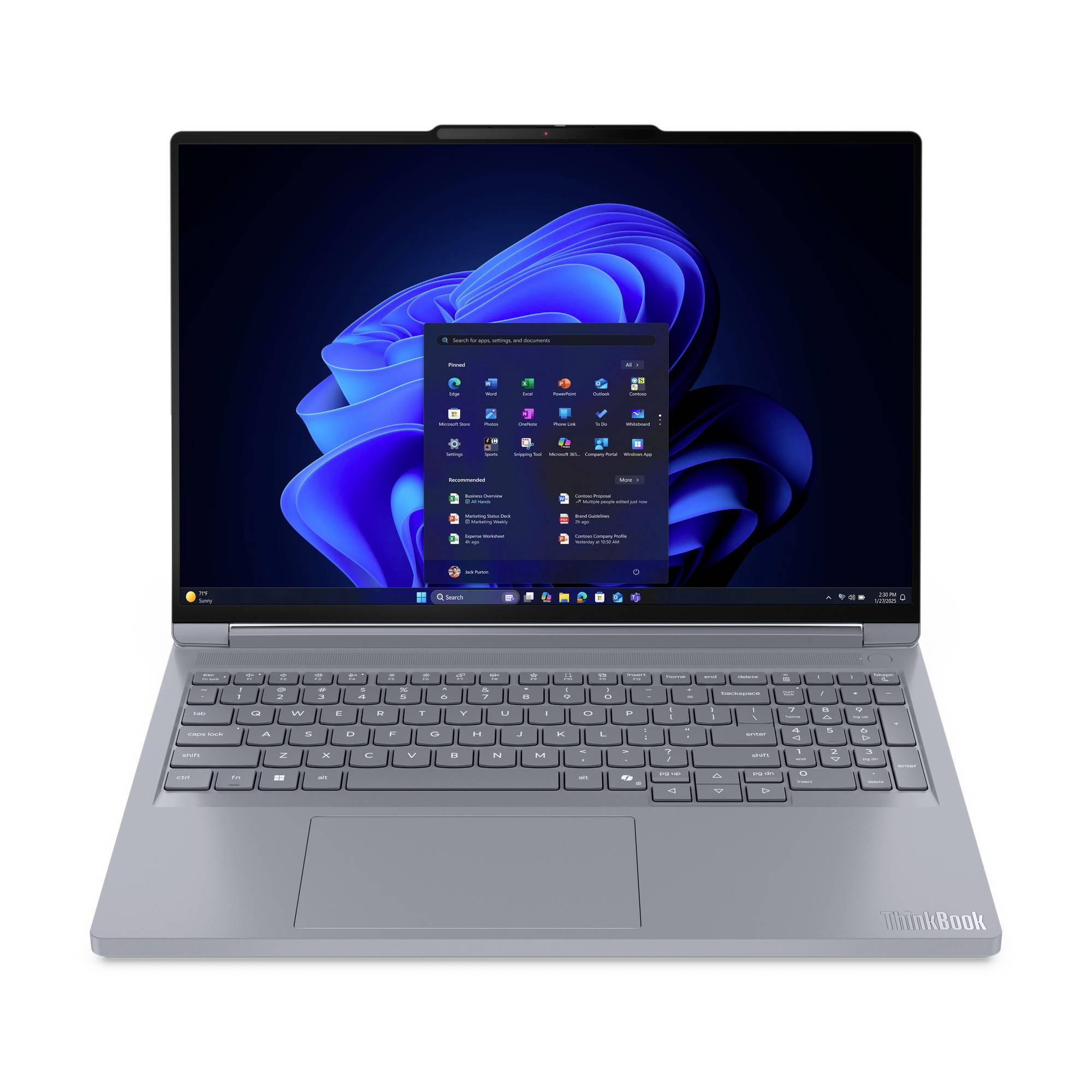 Lenovo Notebook 40.6cm (16 Zoll) WQXGA 8940HX 8GB RAM 1TB SSD Deutsch, QWERTZ AMD AMD Radeon NVIDIA GeForce RTX 5060 GDDR7 Grau 21