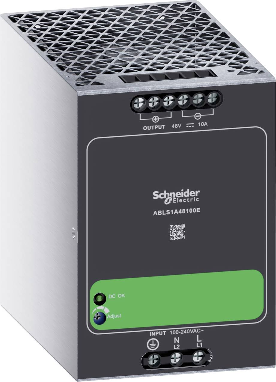 Schneider Electric Stromversorgungsgerät mit Frontklemmen mit der Bezeichnung „OUTPUT 48V 10A