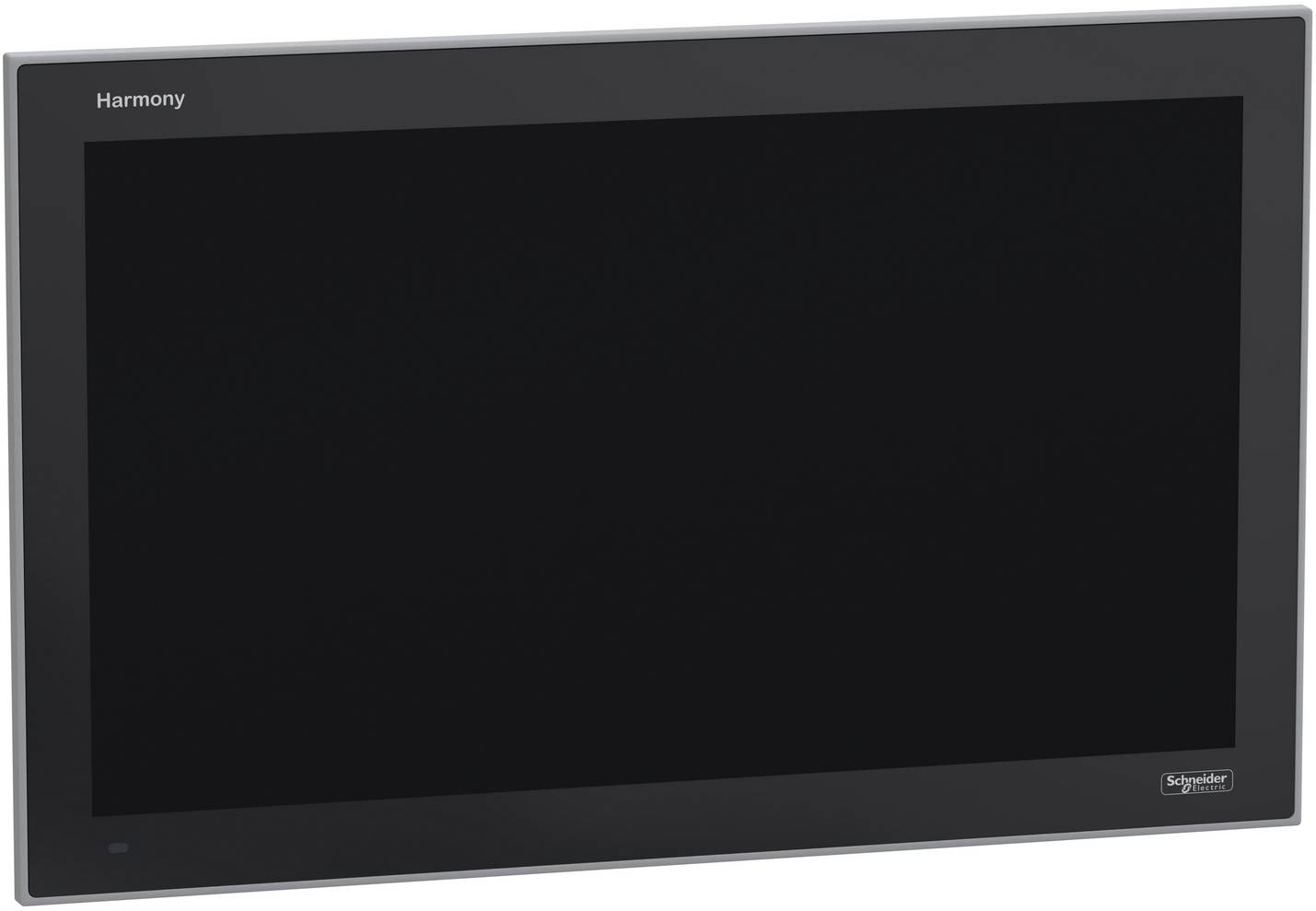 Schwarzes Touchscreen-Panel mit der Bezeichnung „Harmony