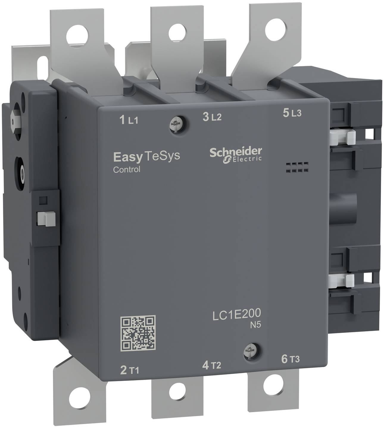 Schneider Electric EasyTeSys Steuerschütz mit drei Stromschienen und Typenschild LC1E200 N5