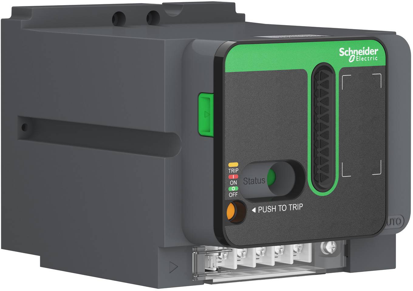 Schneider Electric Leitungsschutzschalter mit grünem Statusanzeiger und Taste 