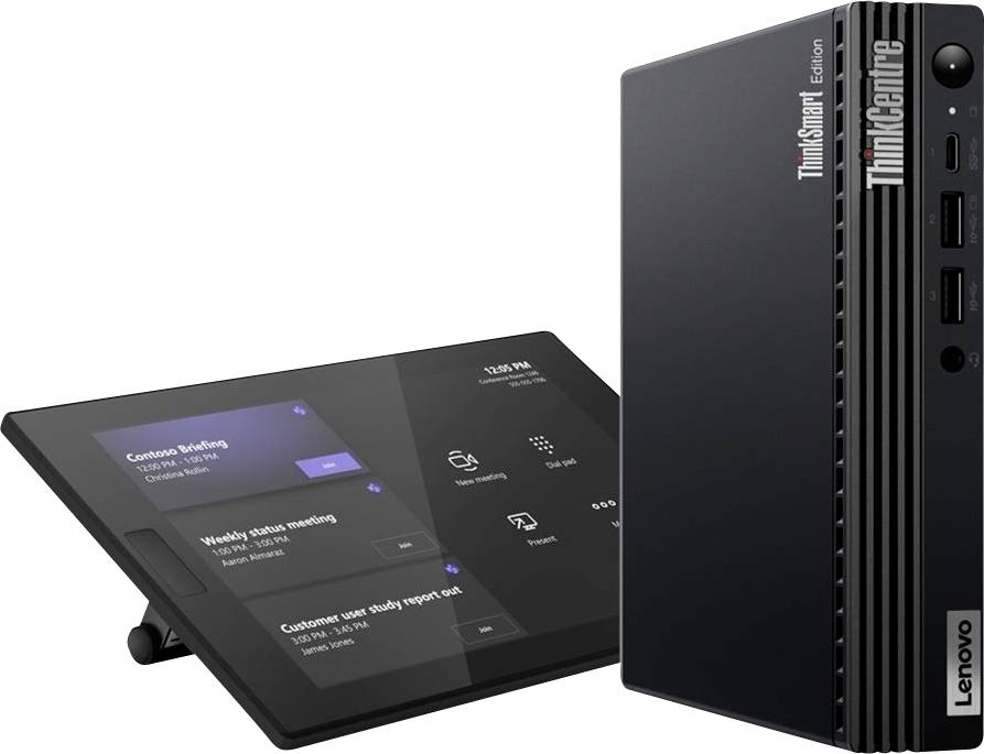 Lenovo ThinkSmart Tiny Kit Konferenzsystem USB-C® (USB 3.2 Gen 1), RJ45, HDMI®, Audio, stereo (3.5 mm Klinke), Bluetooth®, USB-A, Wi-Fi 6E (802.11a