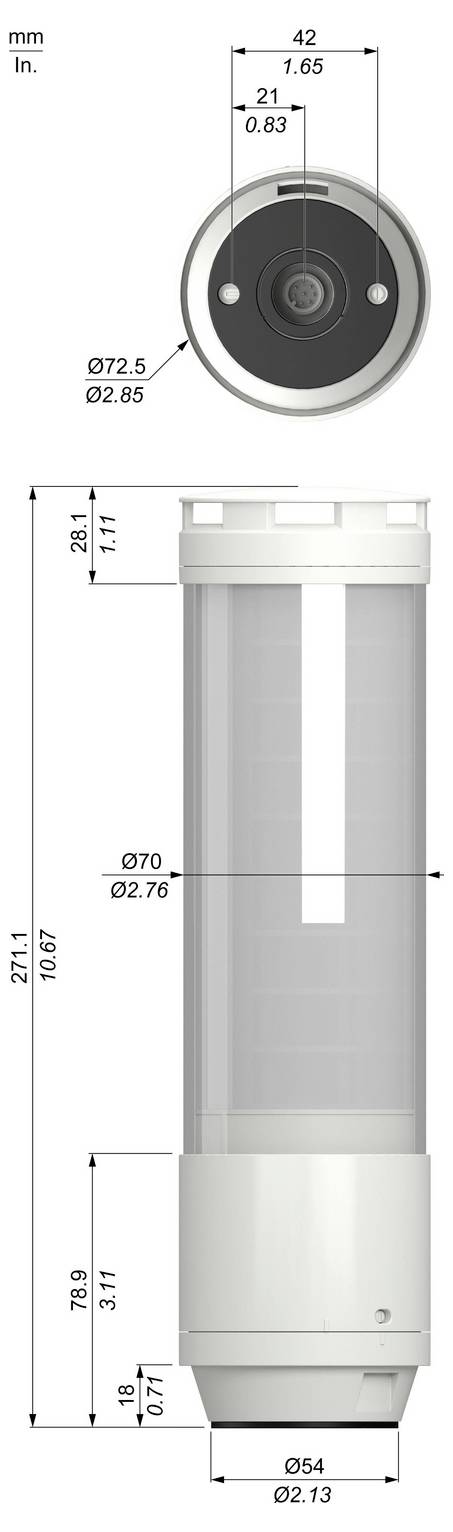Schneider Electric Signalsäule XVTS1BSW 1 St.