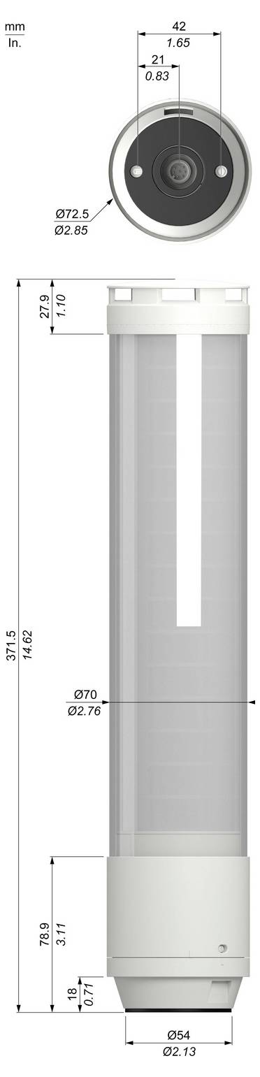 Schneider Electric Signalsäule XVTS2ASW 1 St.