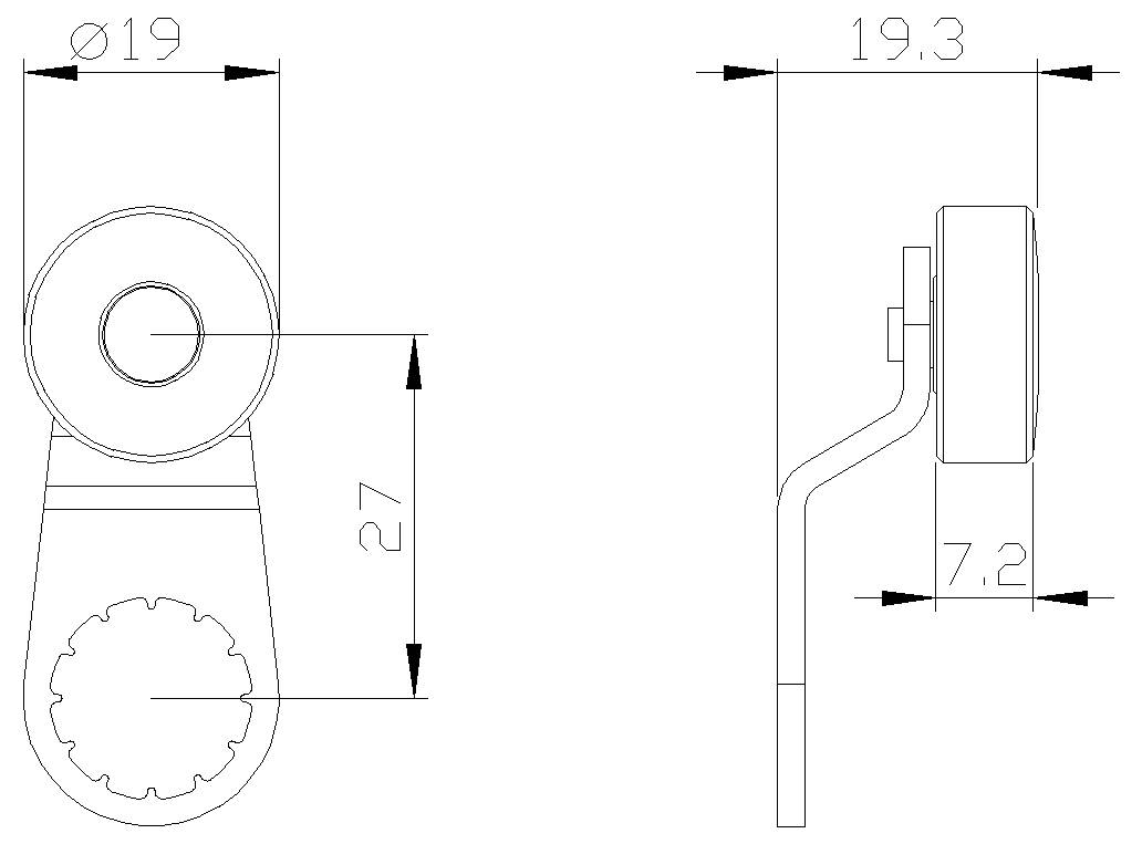 Siemens 3SE50000AA01 3SE5000-0AA01 Schwenkhebel für Positionsschalter 1St.