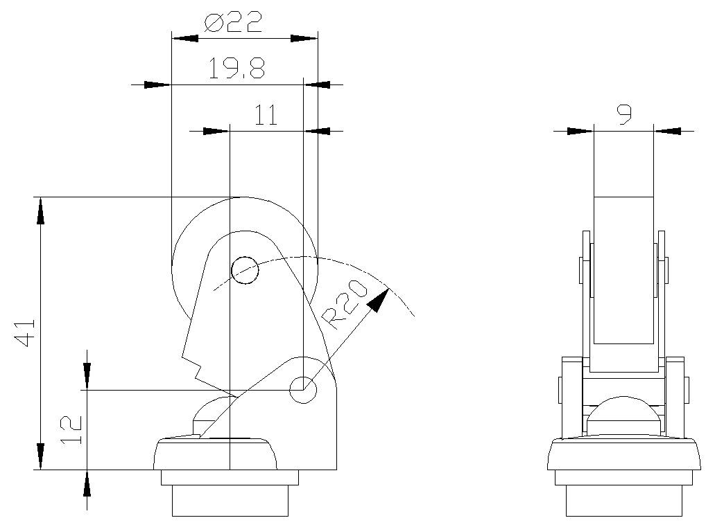 Schwarzes Siemens-Dreiwegeventil für industrielle Steuerung mit Flanschanschlüssen und einem vertikalen Stellantriebsstengel, freigestellt auf weißem Hintergrund.