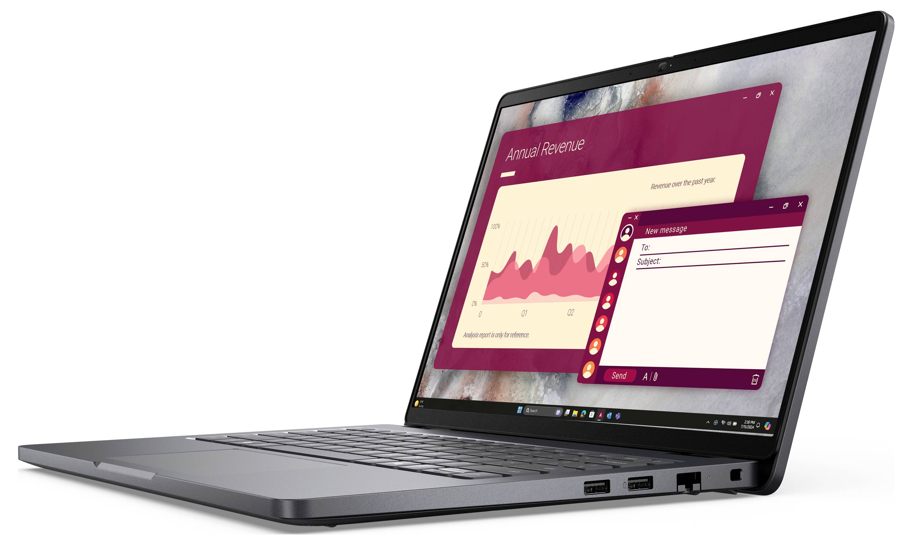 Dell Notebook Pro 14 PC14250 35.6cm (14 Zoll) Full-HD+ Intel® Core™ 5 225U 16GB RAM 512GB SSD Deutsch, QWERTZ Intel Intel-Grafik