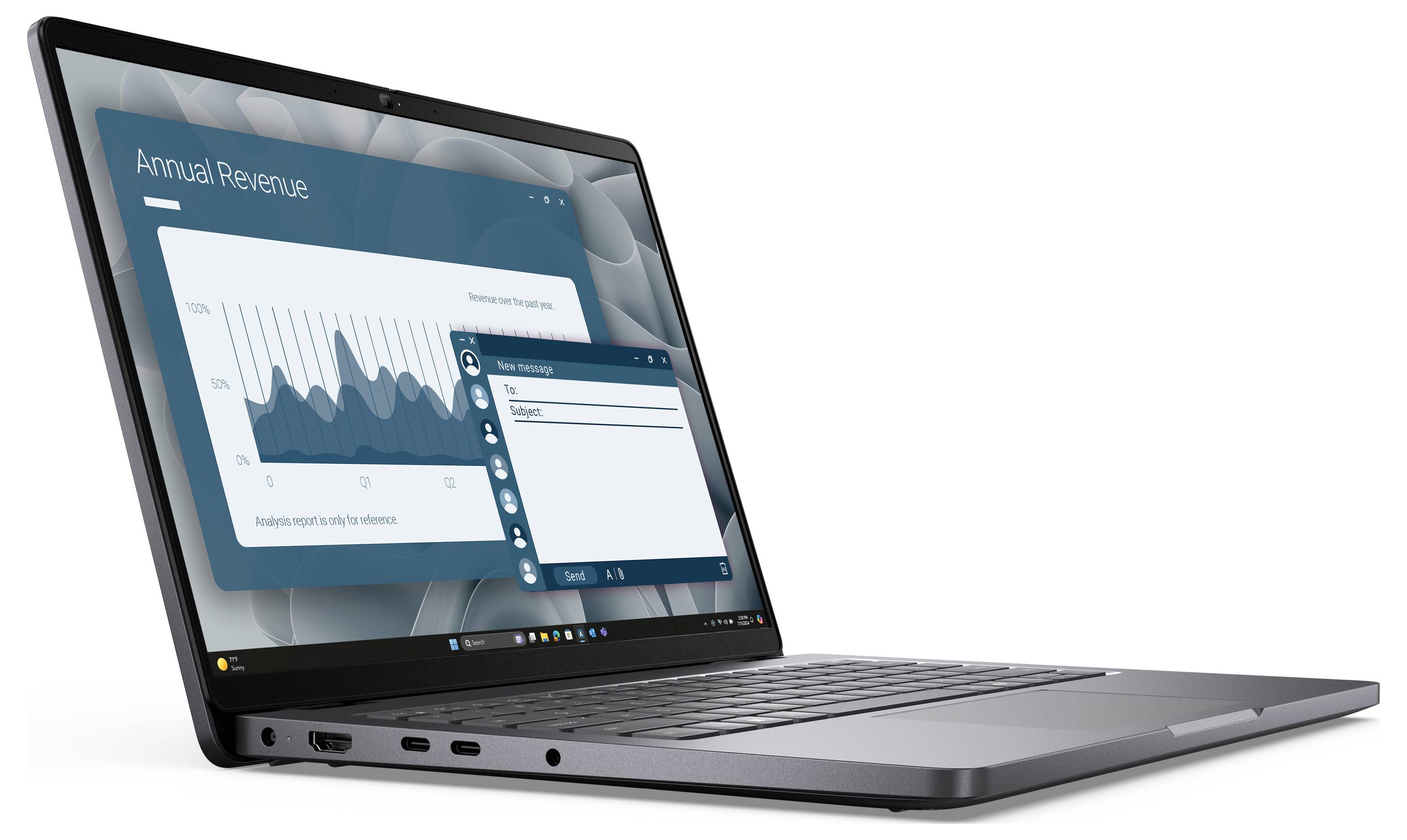Dell Notebook Pro 14 PC14255 35.6 cm (14 Zoll) Full-HD+ AMD Ryzen 5 Pro PRO 230 16 GB RAM 512 GB SSD Deutsch, QWERTZ Schwarz W6M3Y
