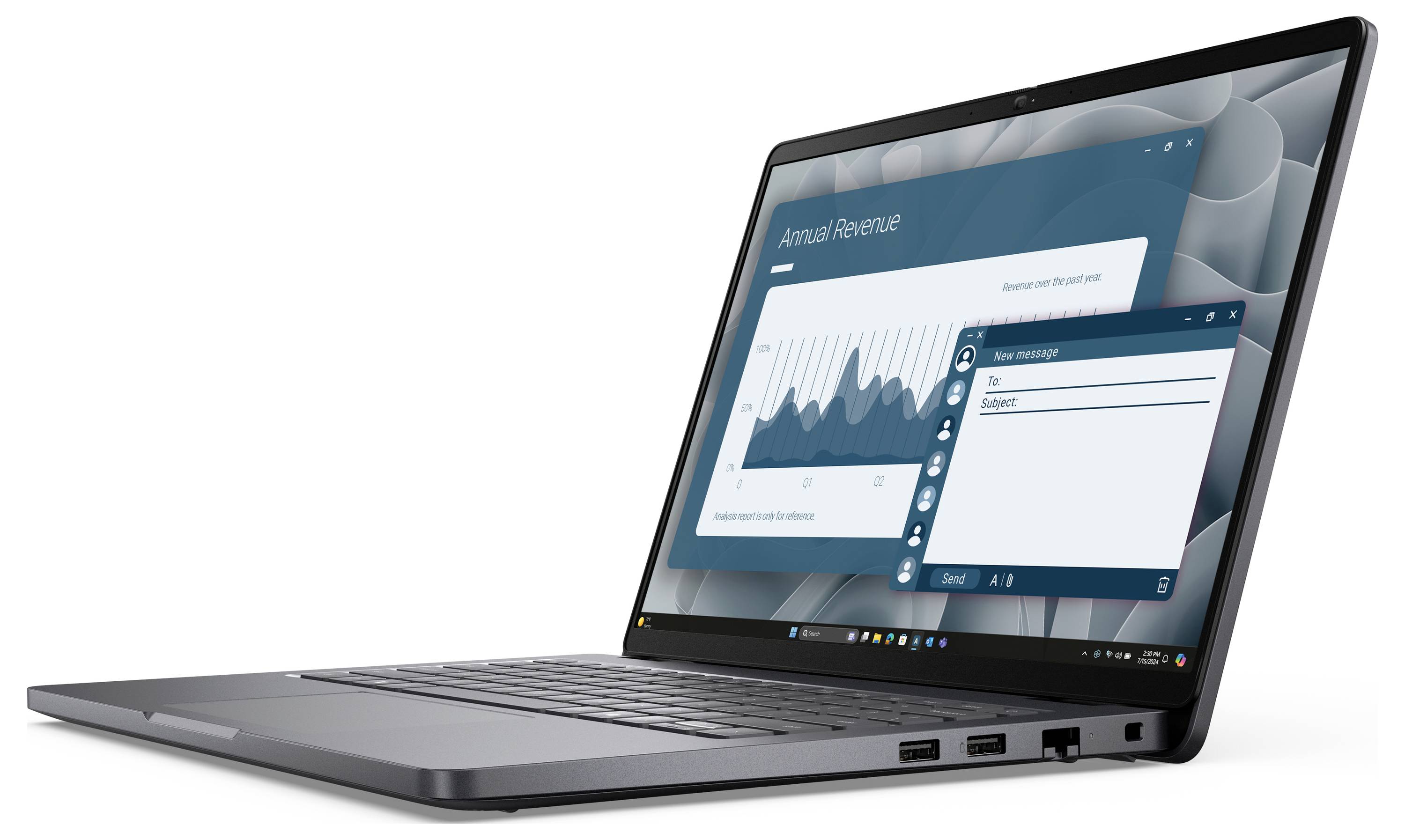 Dell Notebook Pro 14 PC14255 35.6 cm (14 Zoll) Full-HD+ AMD Ryzen 5 Pro PRO 230 16 GB RAM 512 GB SSD Deutsch, QWERTZ Schwarz W6M3Y