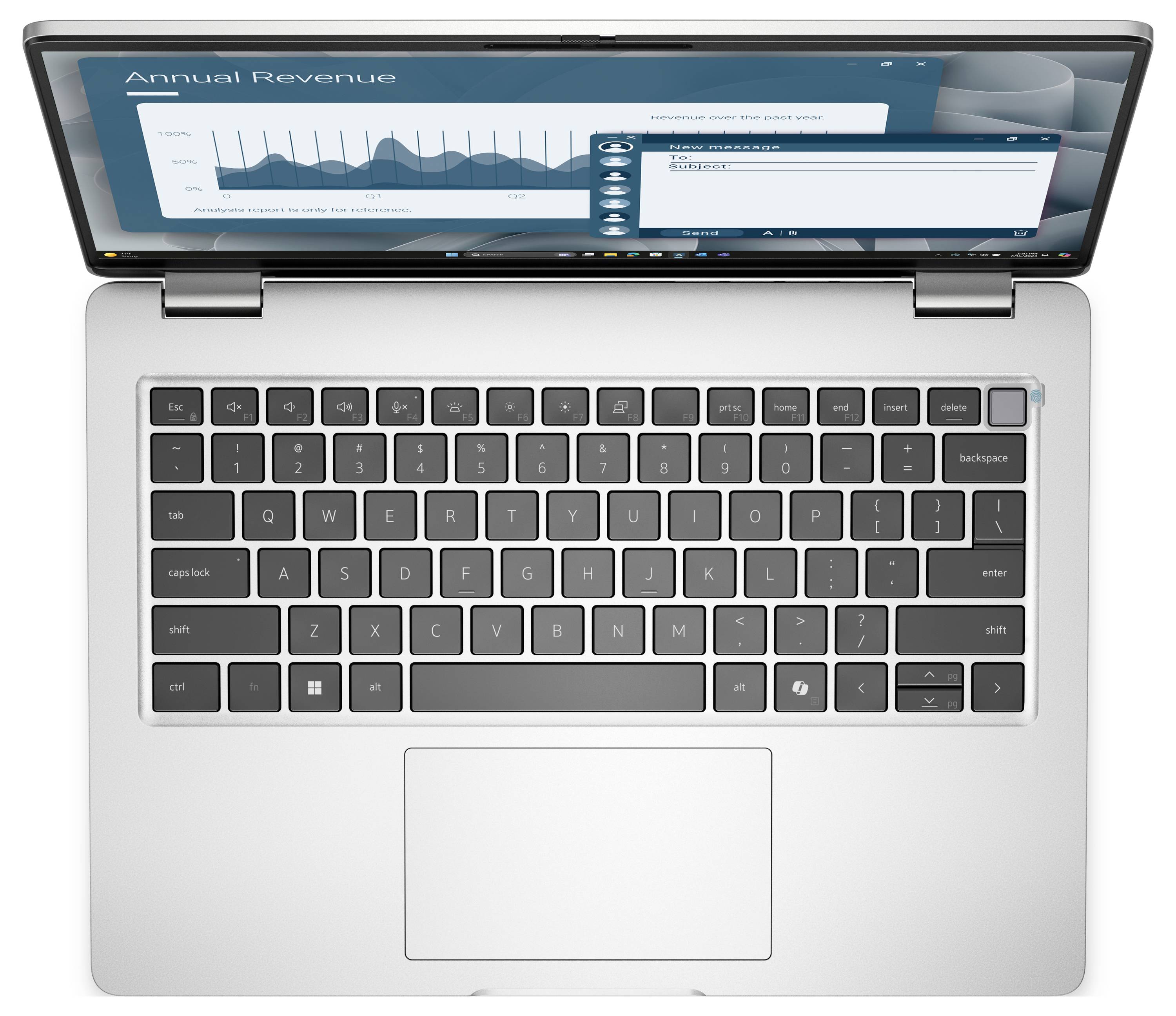 Dell Notebook Pro 14 PC14255 35.6cm (14 Zoll) Full-HD+ AMD Ryzen AI 7 350 16GB RAM 1TB SSD Deutsch, QWERTZ Platin 8JV56