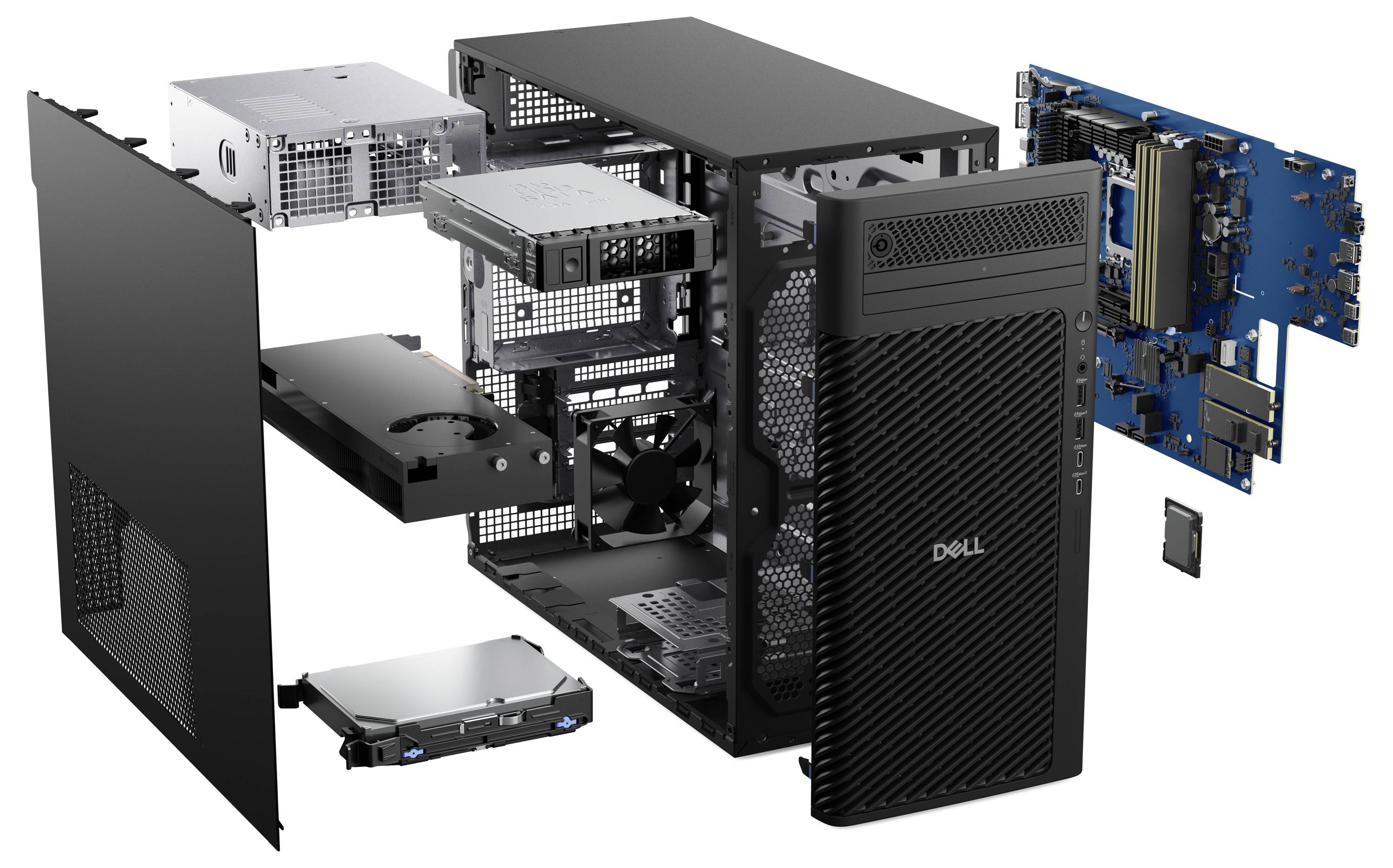 Dell Workstation Pro Max Tower T2 FCT2250 Intel® Core™ Ultra 7 (Series 2) 265 5.3GHz 64GB RAM 1TB SSD Intel Intel-Grafik 4VDMT